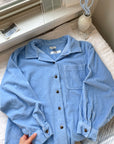 The Baby Blue Corduroy Button Up (M)