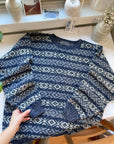 The Blue Pattern Sweater (M)