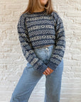 The Blue Pattern Sweater (M)