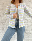 The Cool Toned Zipper Cardigan (S)