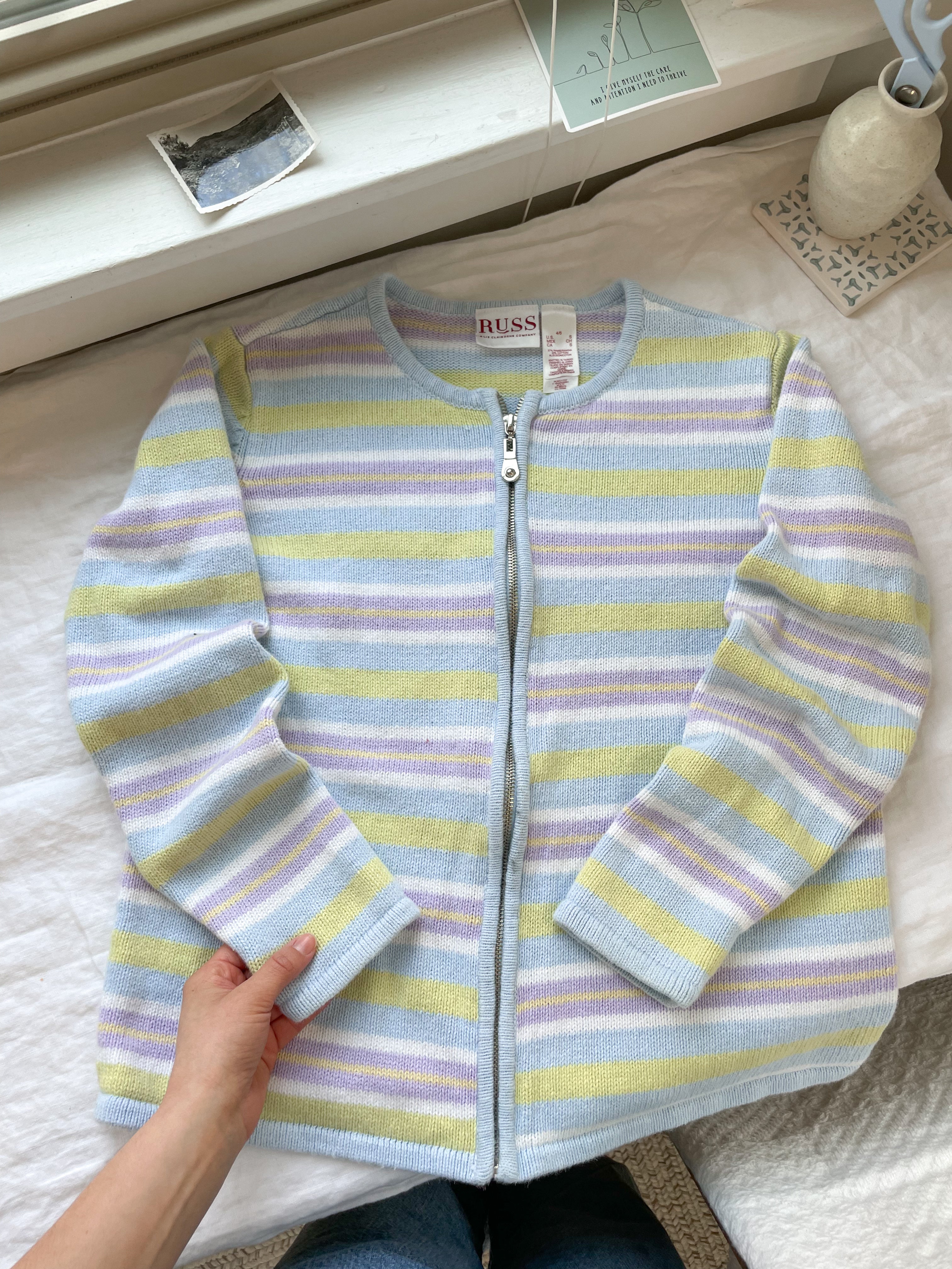 The Cool Toned Zipper Cardigan (S)