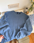 The Steel Blue Checkered Sweater (XL)