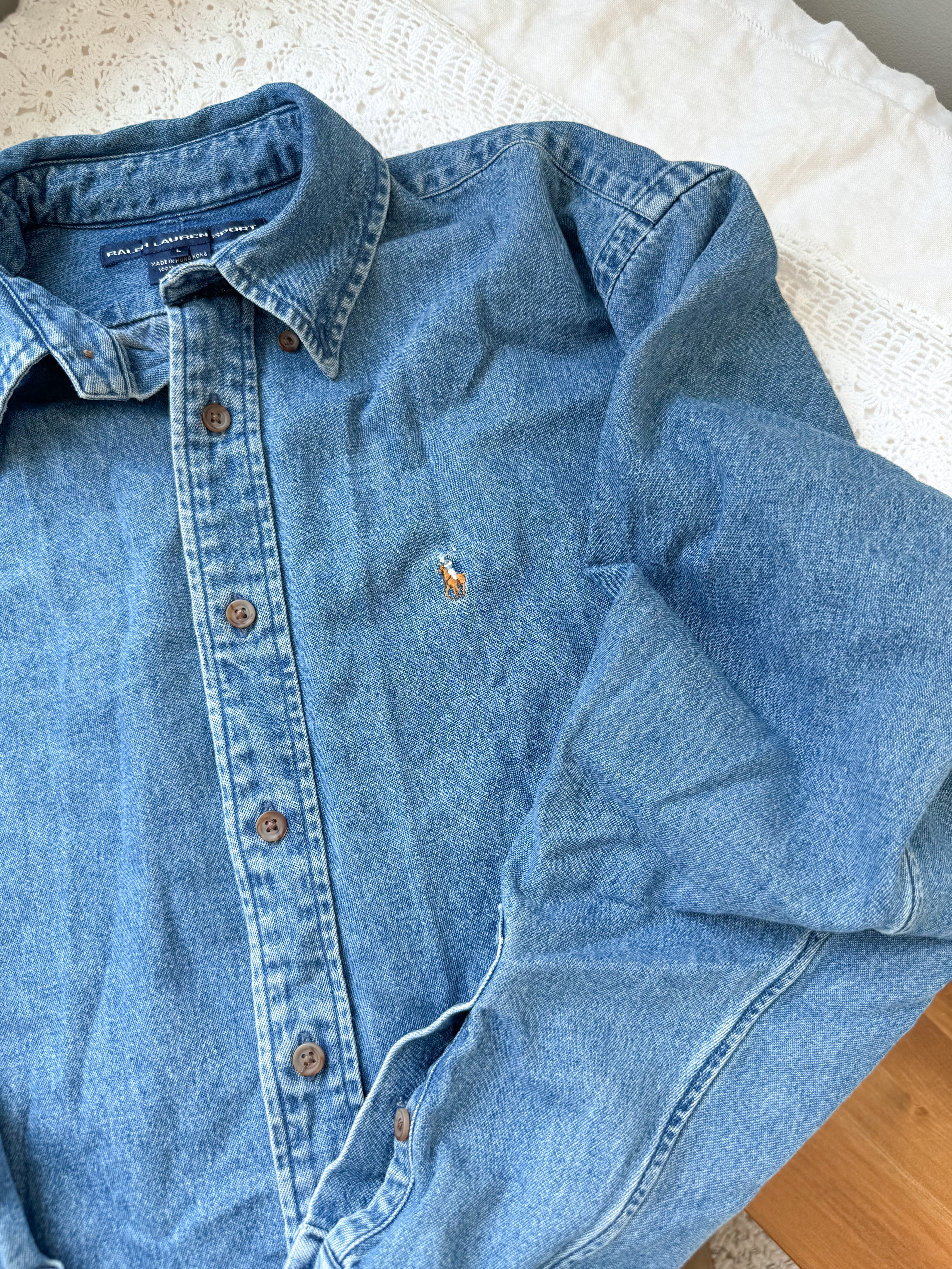 The Ralph Denim Button Up (L)