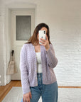 The Lavender Cable Knit Cardi (M)