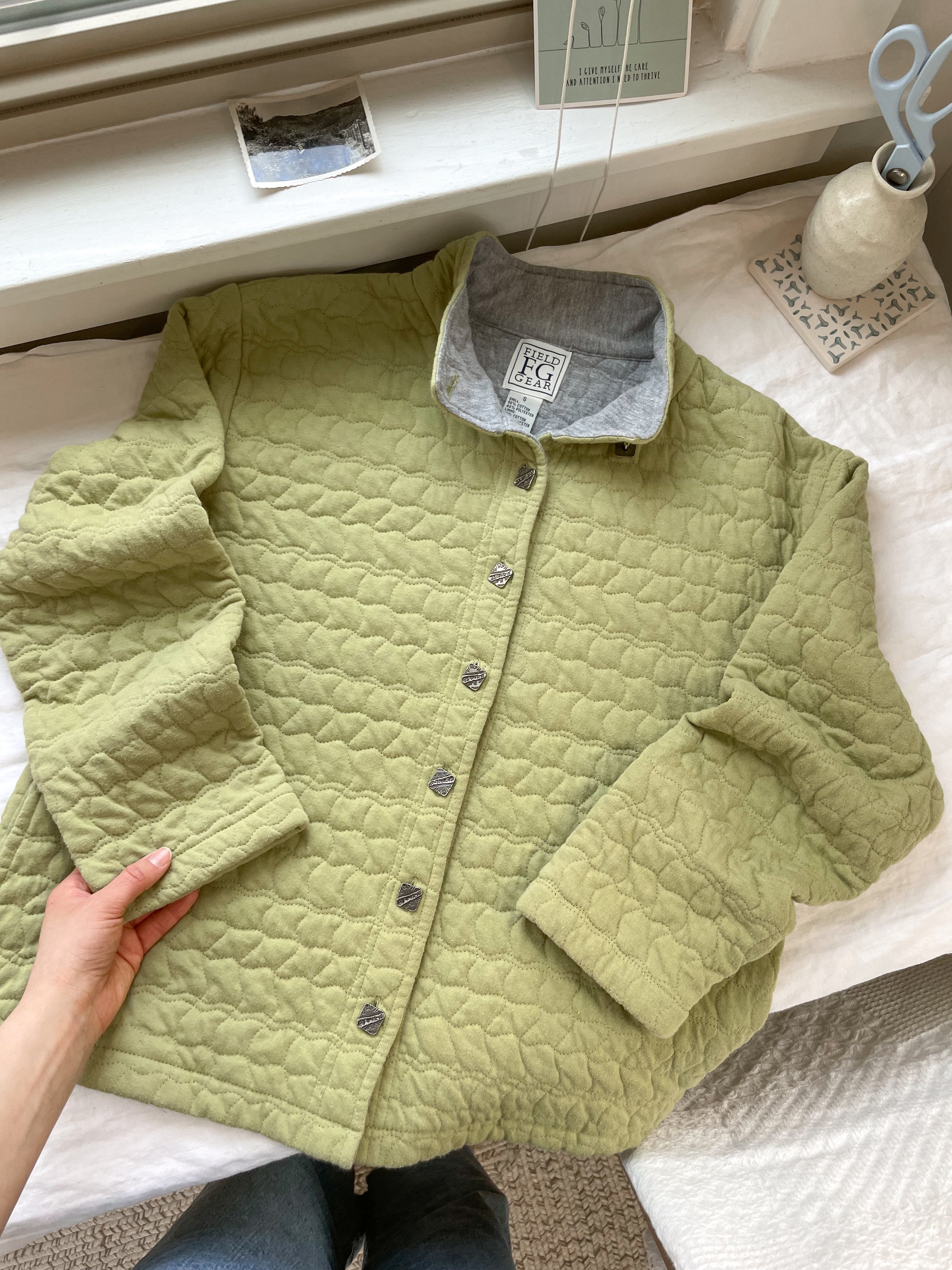 The Spring Green Quilted Jacket (S)