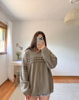 The V Neck Academia Sweater (L)