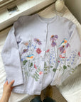 The Floral Sweatshirt Cardigan (M)