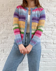 The Colorful Striped Cardigan (S)