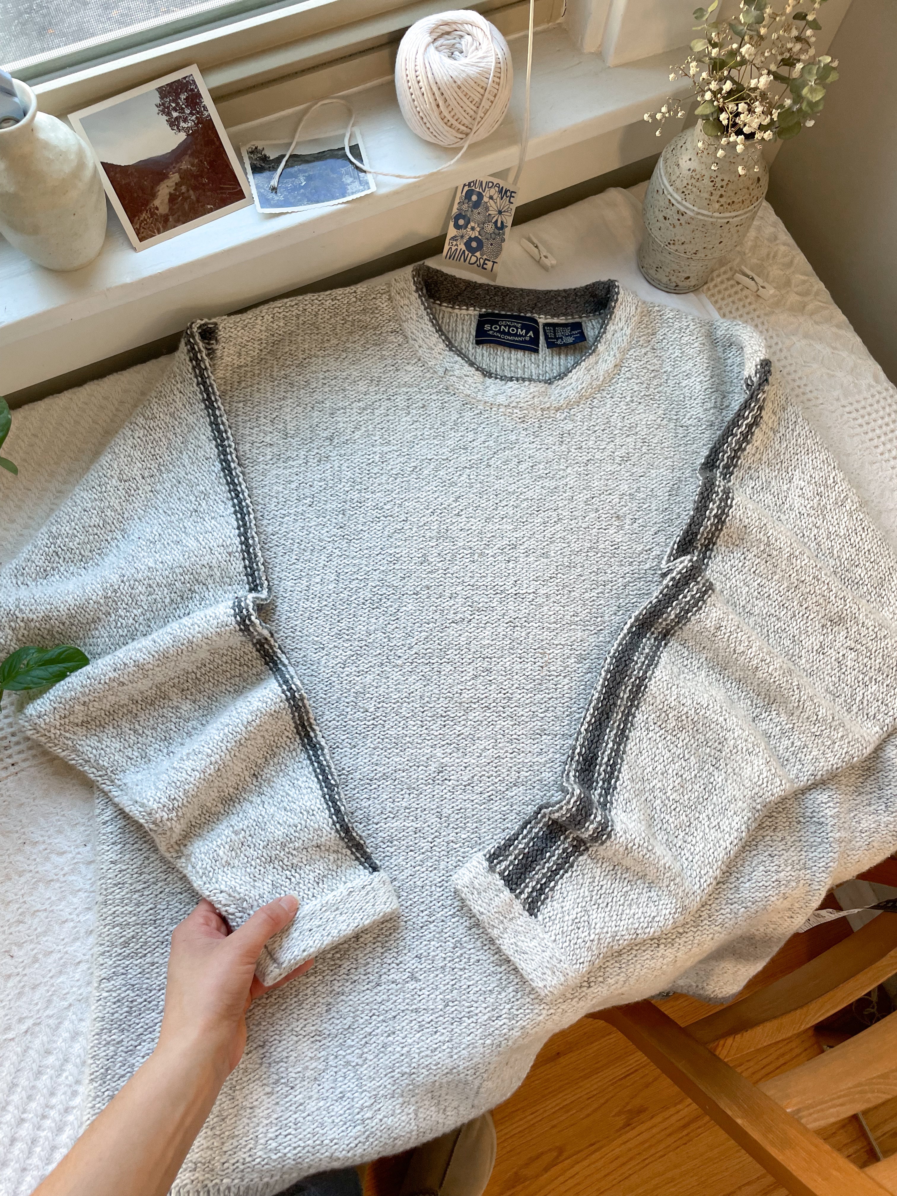 The Arm Stripe Sweater (L)