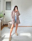 The Mocha Button Cardigan (XL)