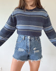 The Navy Toned Striped Sweater (LT)