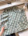 The Cottage Plaid Button Up (L)