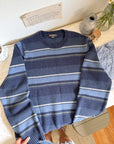 The Navy Toned Striped Sweater (LT)