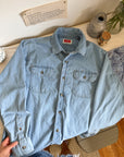 The Mid Wash Chambray Button Up (M)
