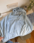 The Pale Chambray Hooded Button Up (XXL)