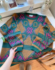 The Colorful Geometric Sweater (L)