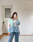 The Pastel Striped Cardigan (M)