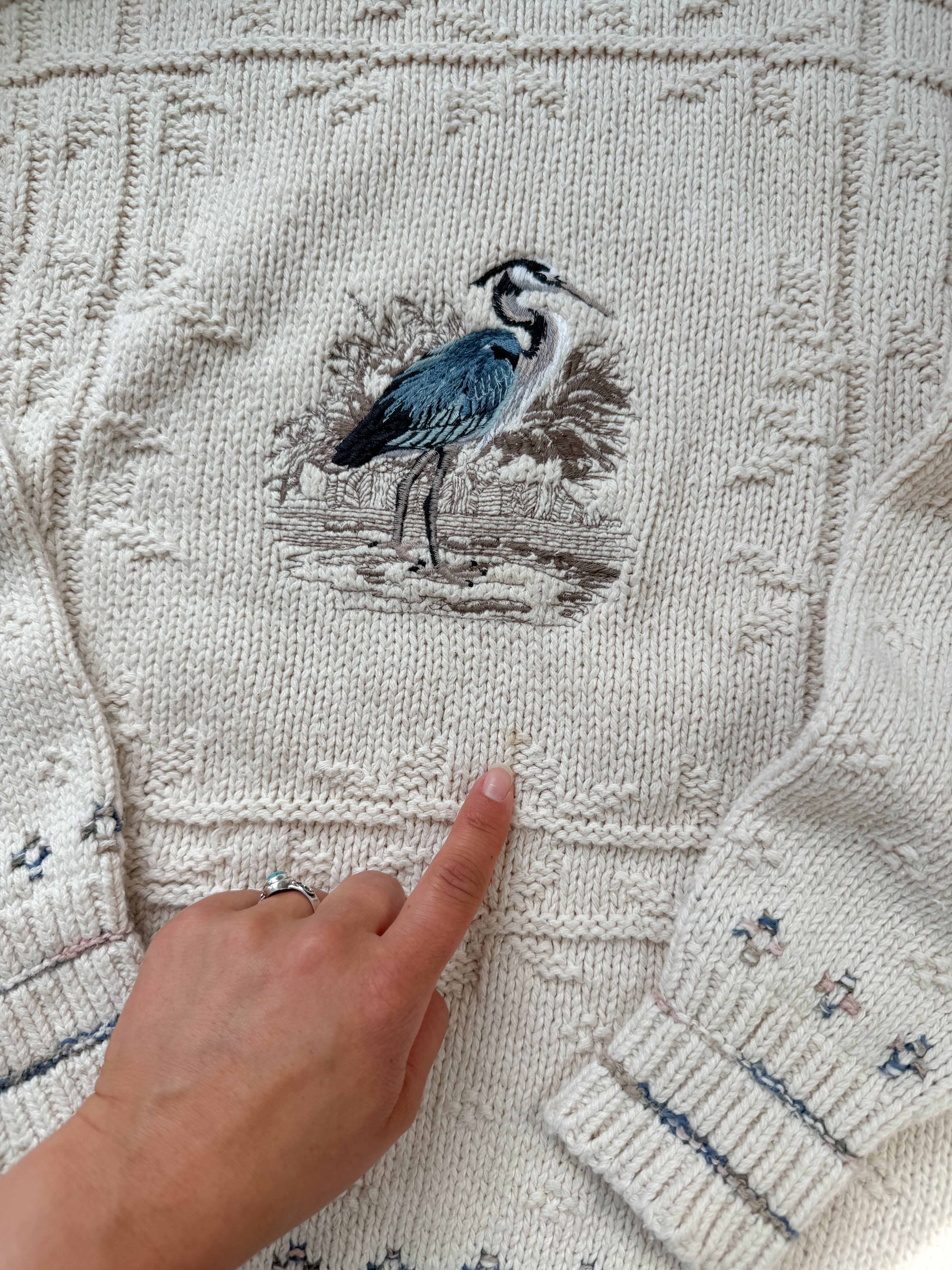 The Blue Heron Sweater (M)