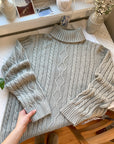 The Sage Cable Knit Turtleneck (XL)