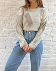 The Sage Color Block Sweater (XL)