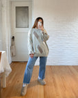 The Sage Color Block Sweater (XL)