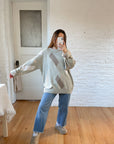 The Sage Color Block Sweater (XL)