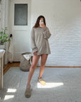 The Light Brown Basic Sweater (XL)