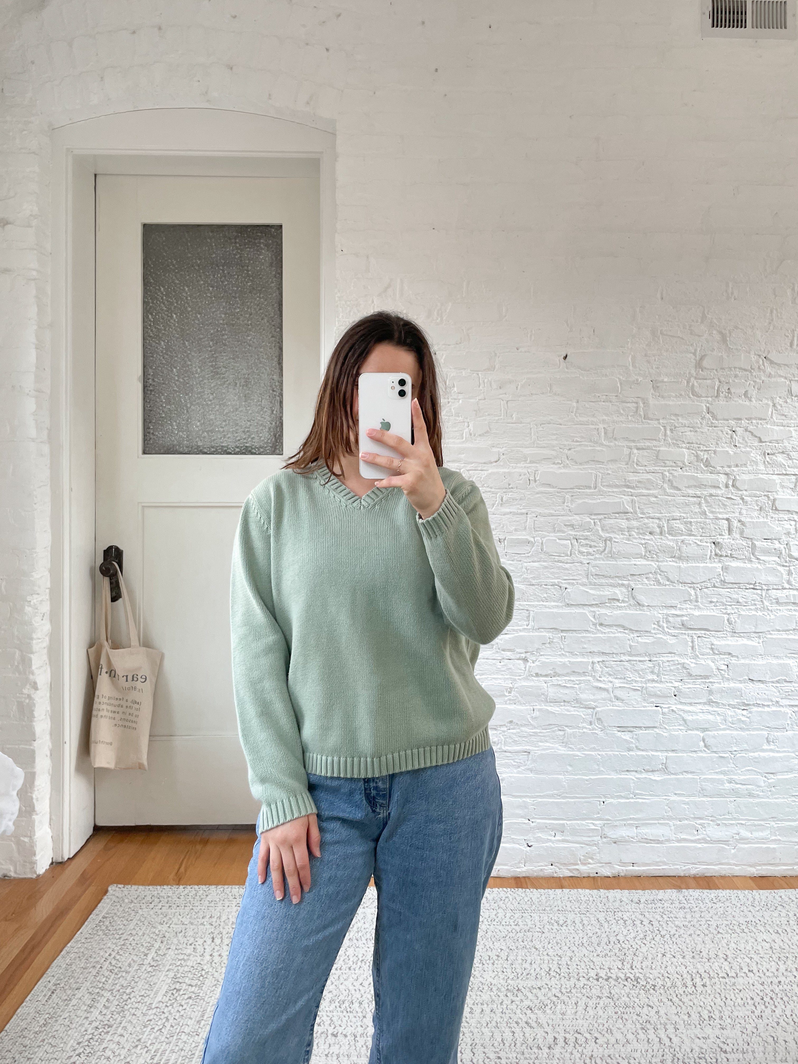 The Sage V Neck Sweater (M)