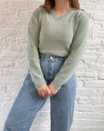 The Sage V Neck Sweater (M)