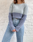 The Two Toned Blue Knit (L)