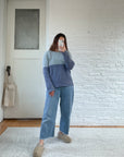 The Two Toned Blue Knit (L)