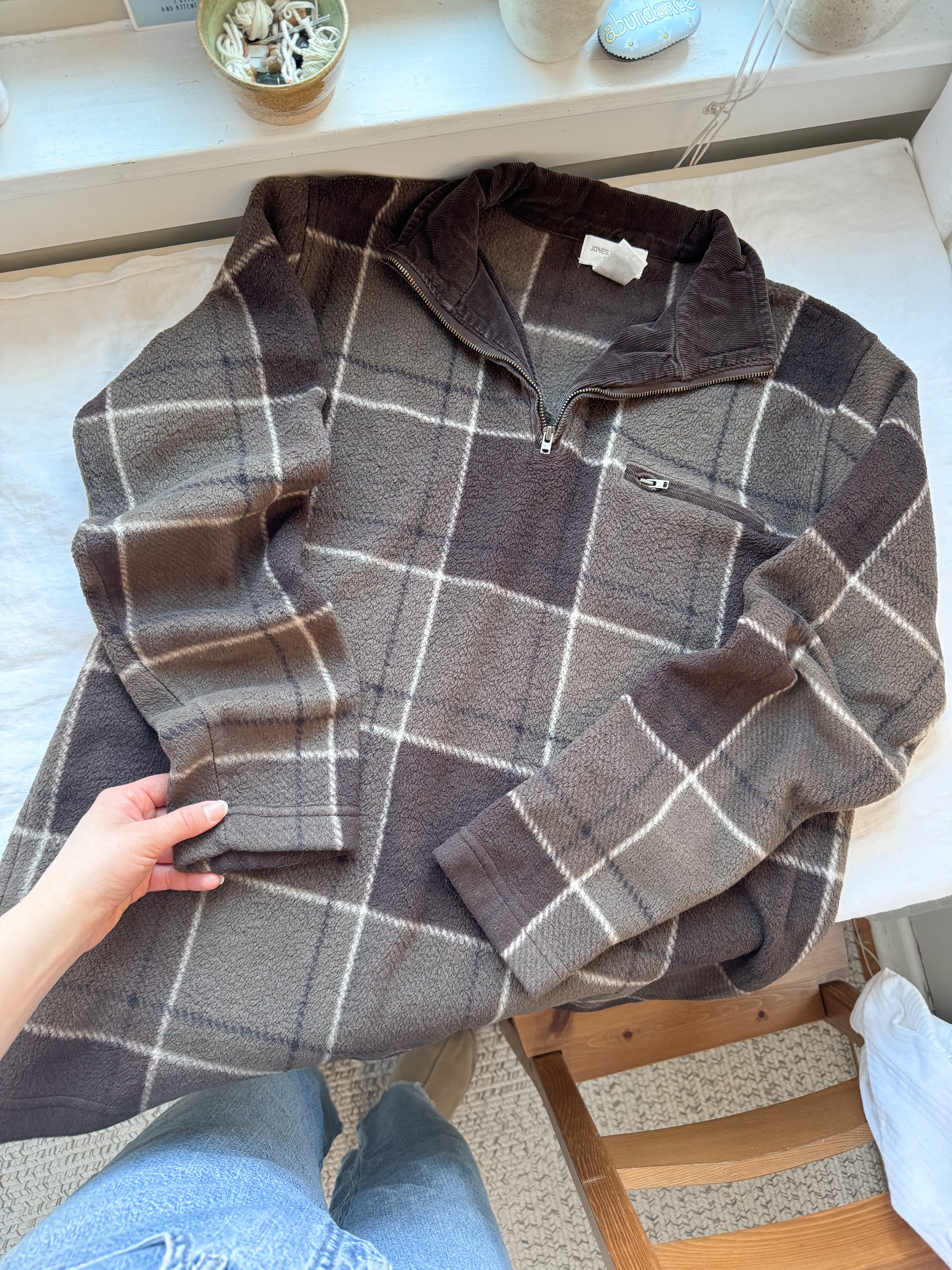 The Fireplace Fleece Quarter Zip (M)