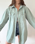 The Sage Green Button Up (LT)