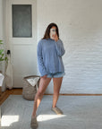 The Periwinkle Chenille Sweater (L)