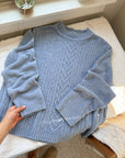 The Periwinkle Chenille Sweater (L)