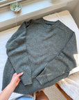 The Green Speckled Basic Sweater (L)