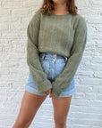 The Textured Green Sweater (L)