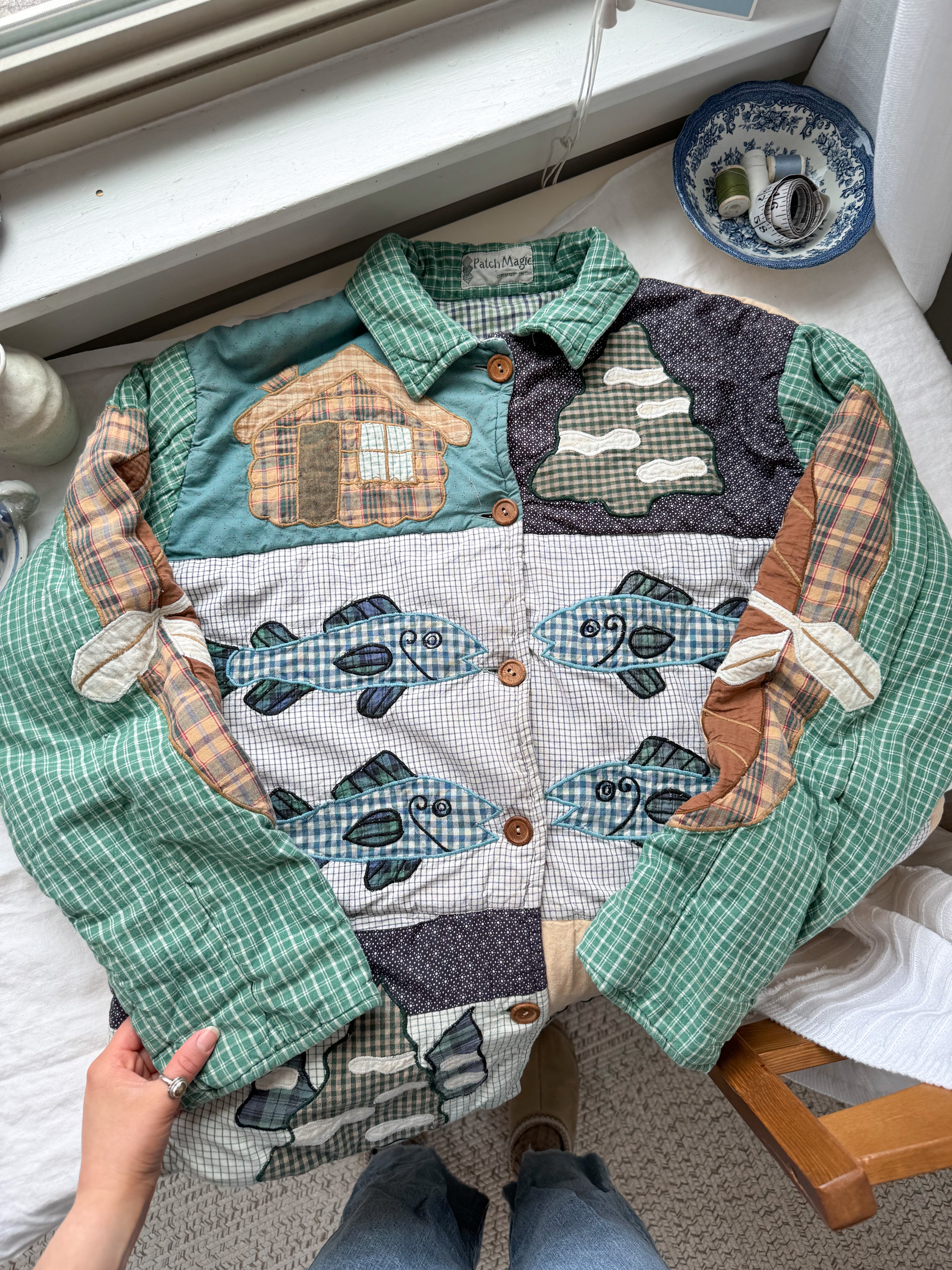 The Patchwork Reversible Fisherman Jacket (L)