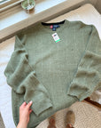 The Textured Green Sweater (L)