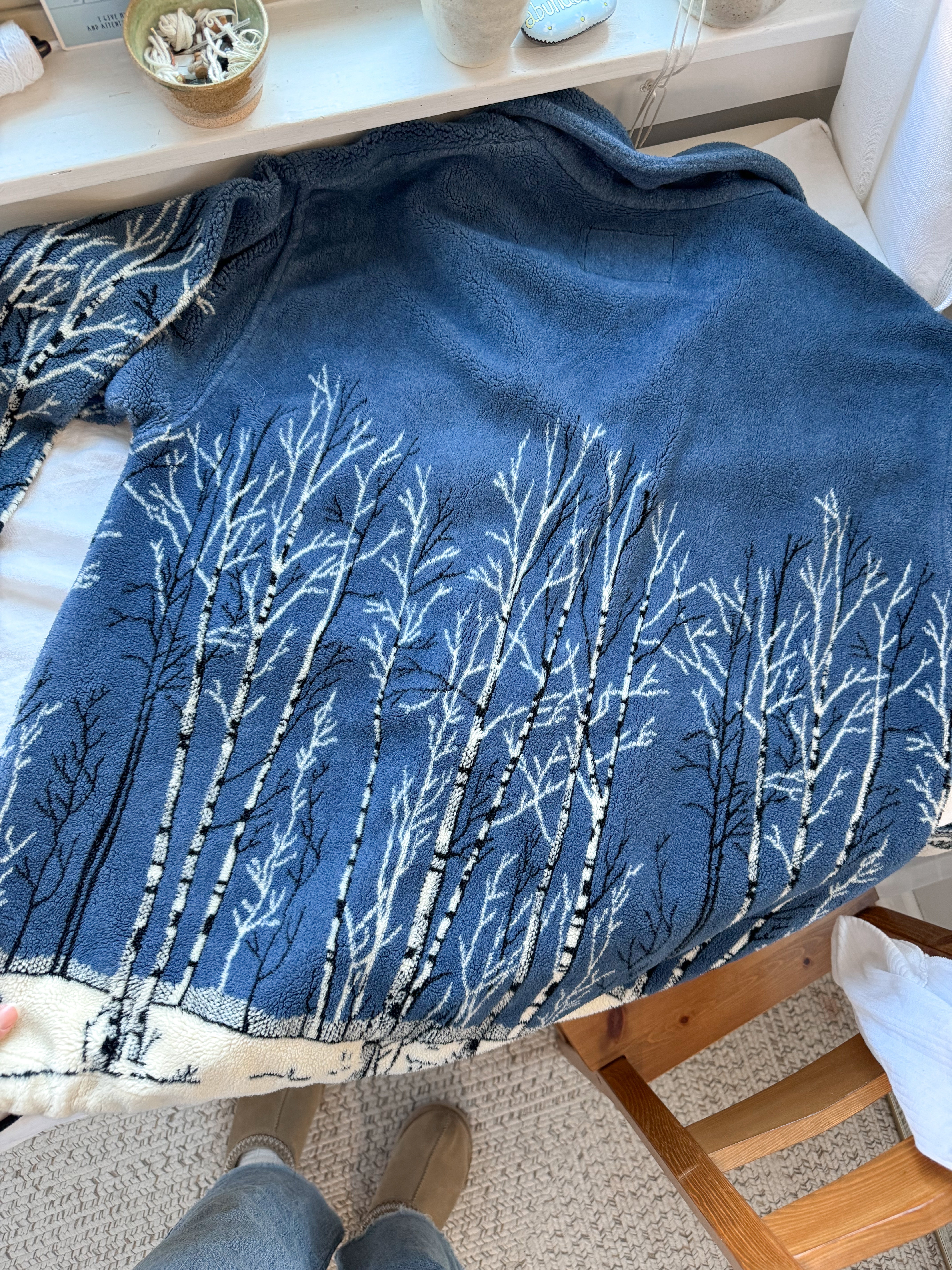 The Birch Wood Snow Fleece (L)