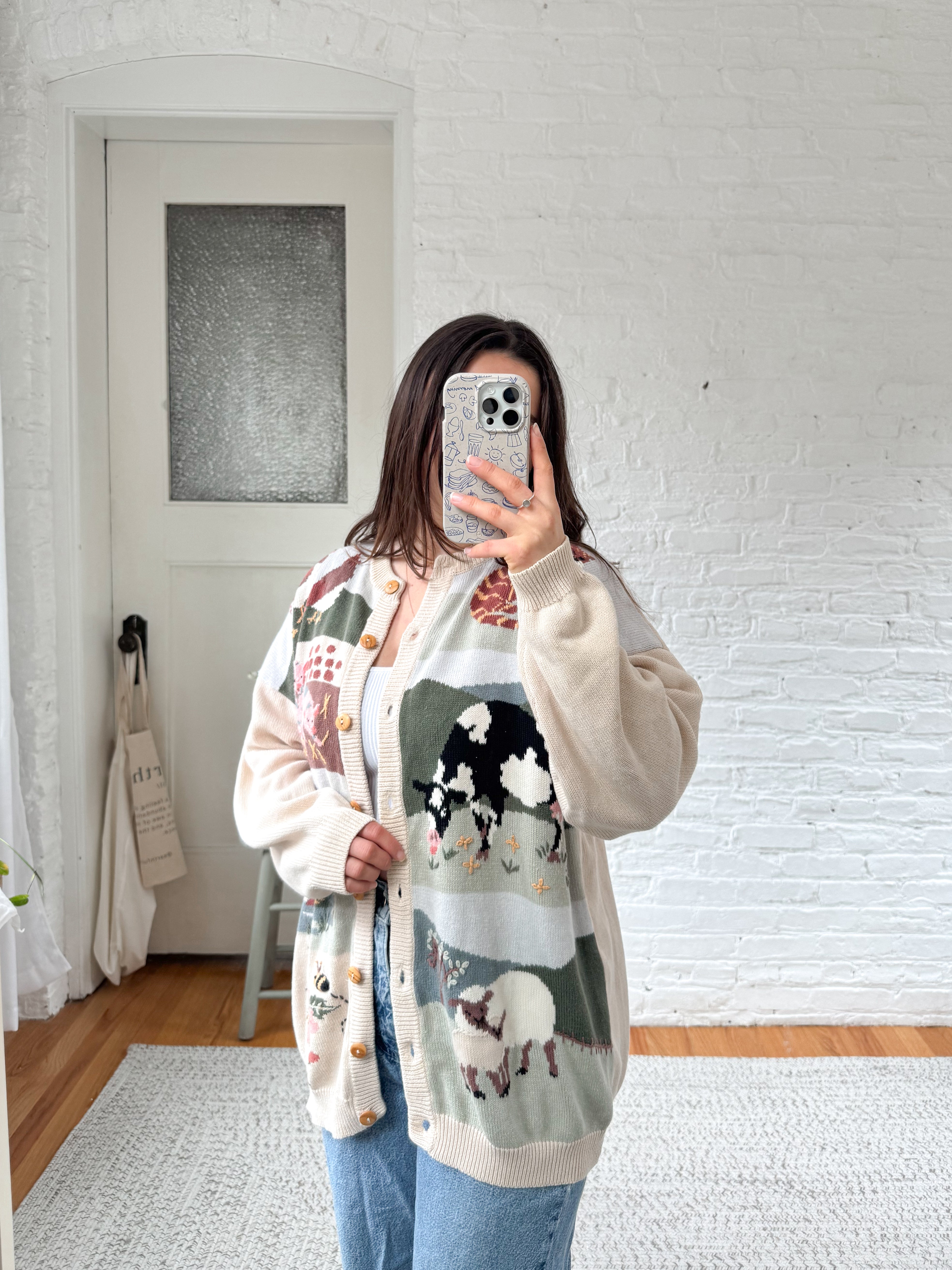 The Farm Animal Cardigan (L)