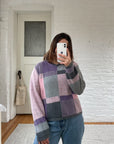 The Pink & Purple Block Sweater (L)