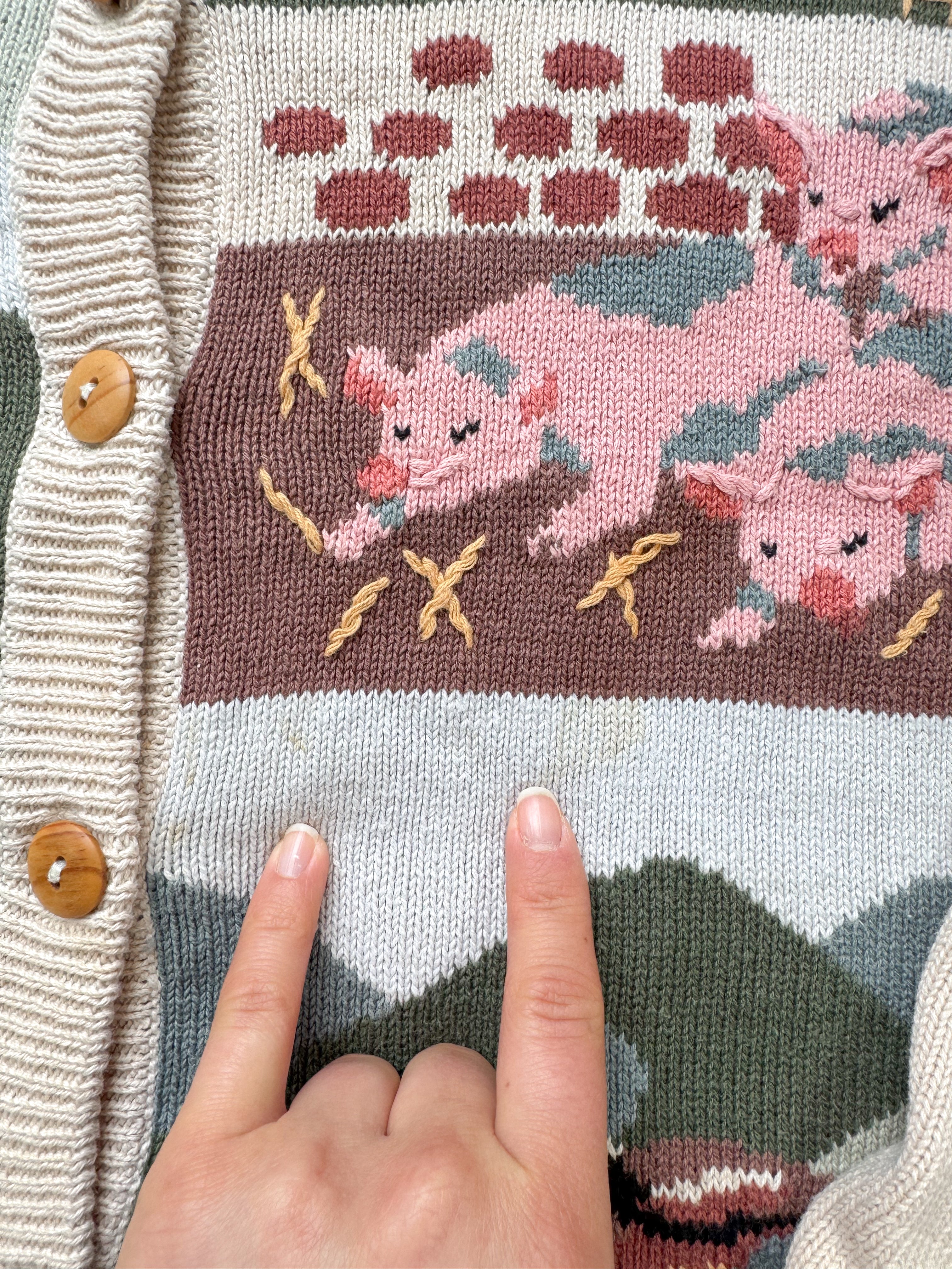 The Farm Animal Cardigan (L)