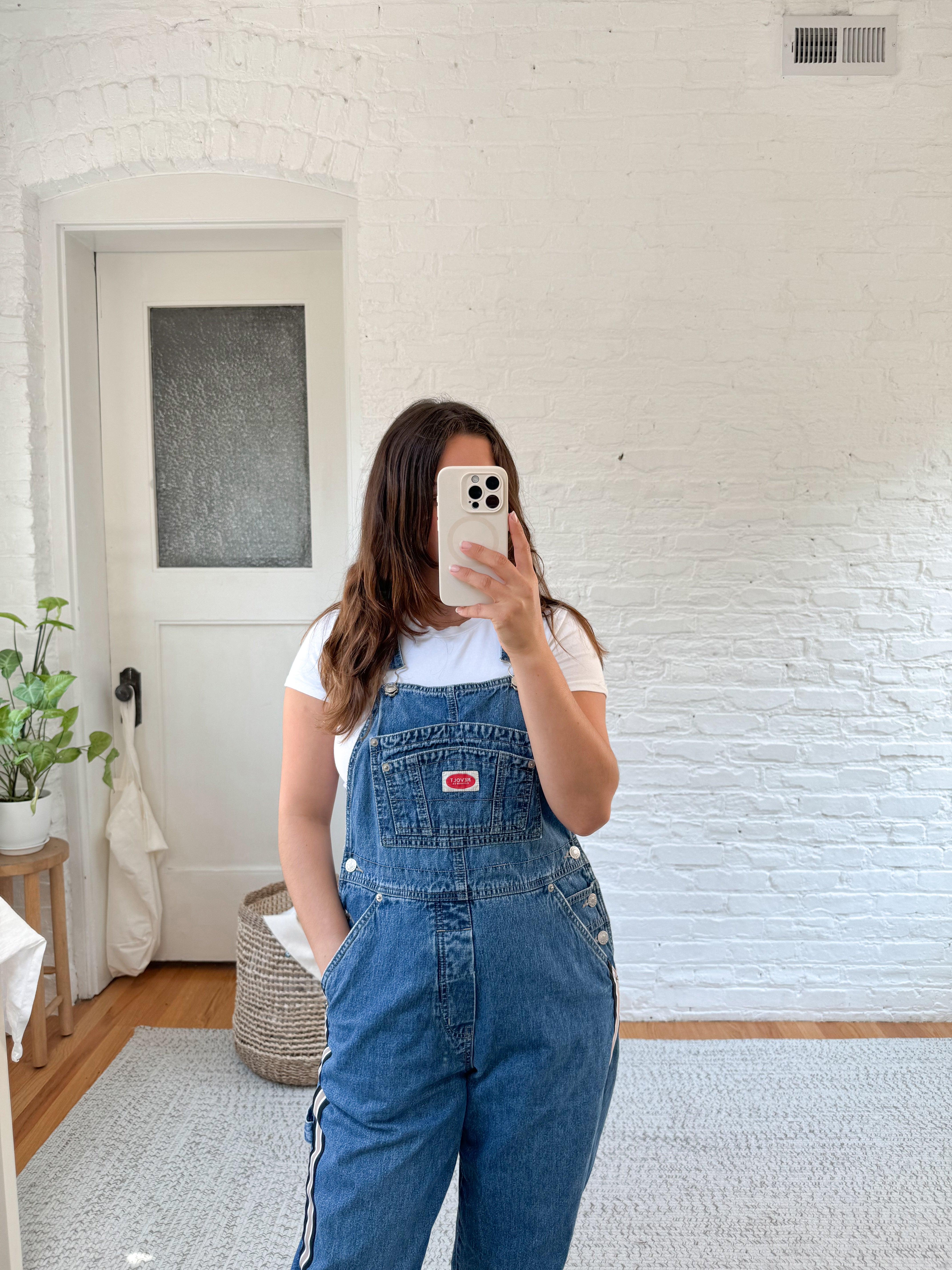 The Striped Leg Overalls (M)