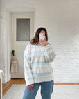 The Pastel Pattern Grandpa Sweater (L)