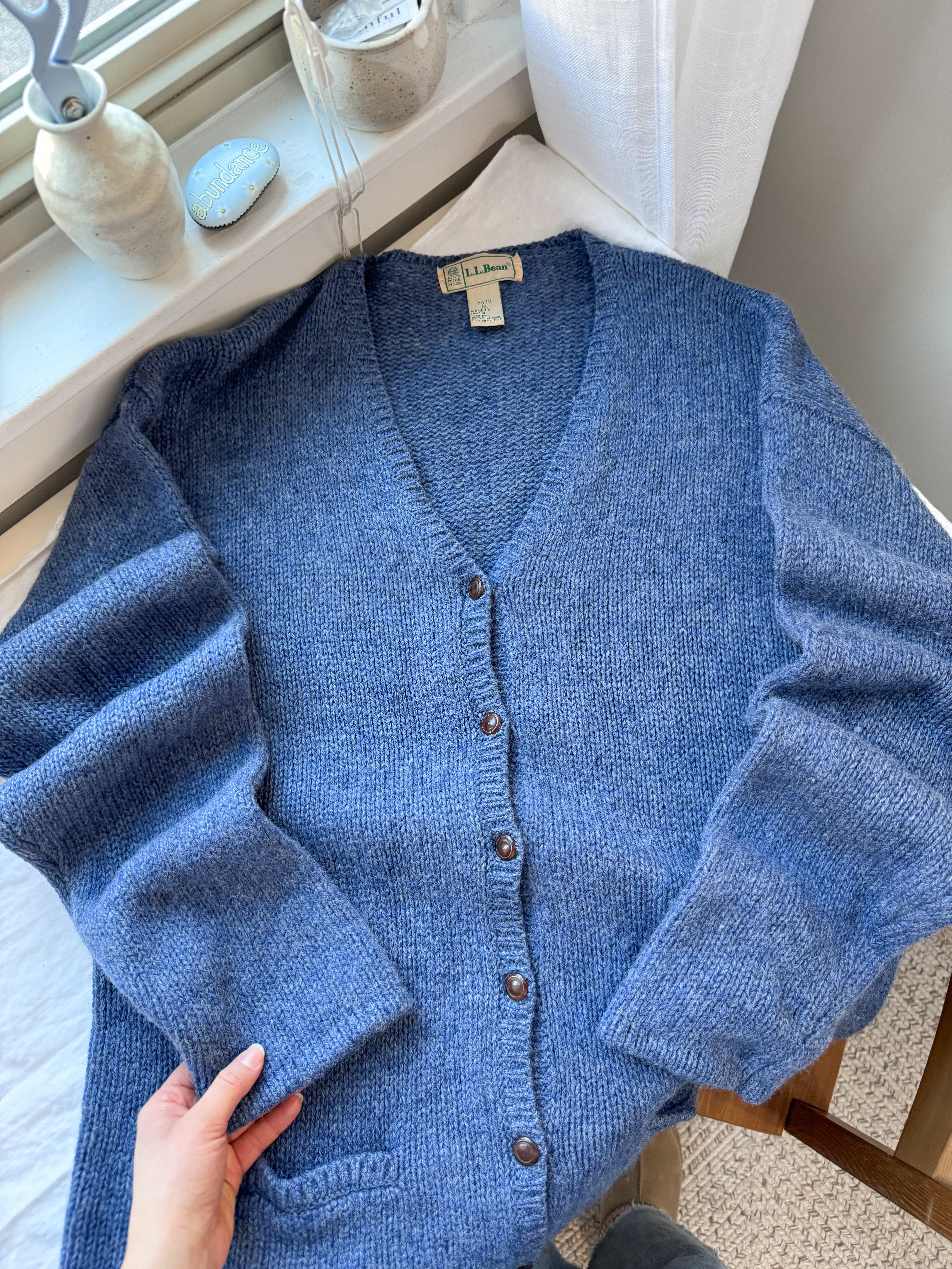 The Blue Toboggan Cardigan (XL)