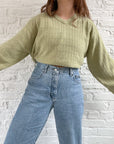 The Cozy Matcha Sweater (XXL)