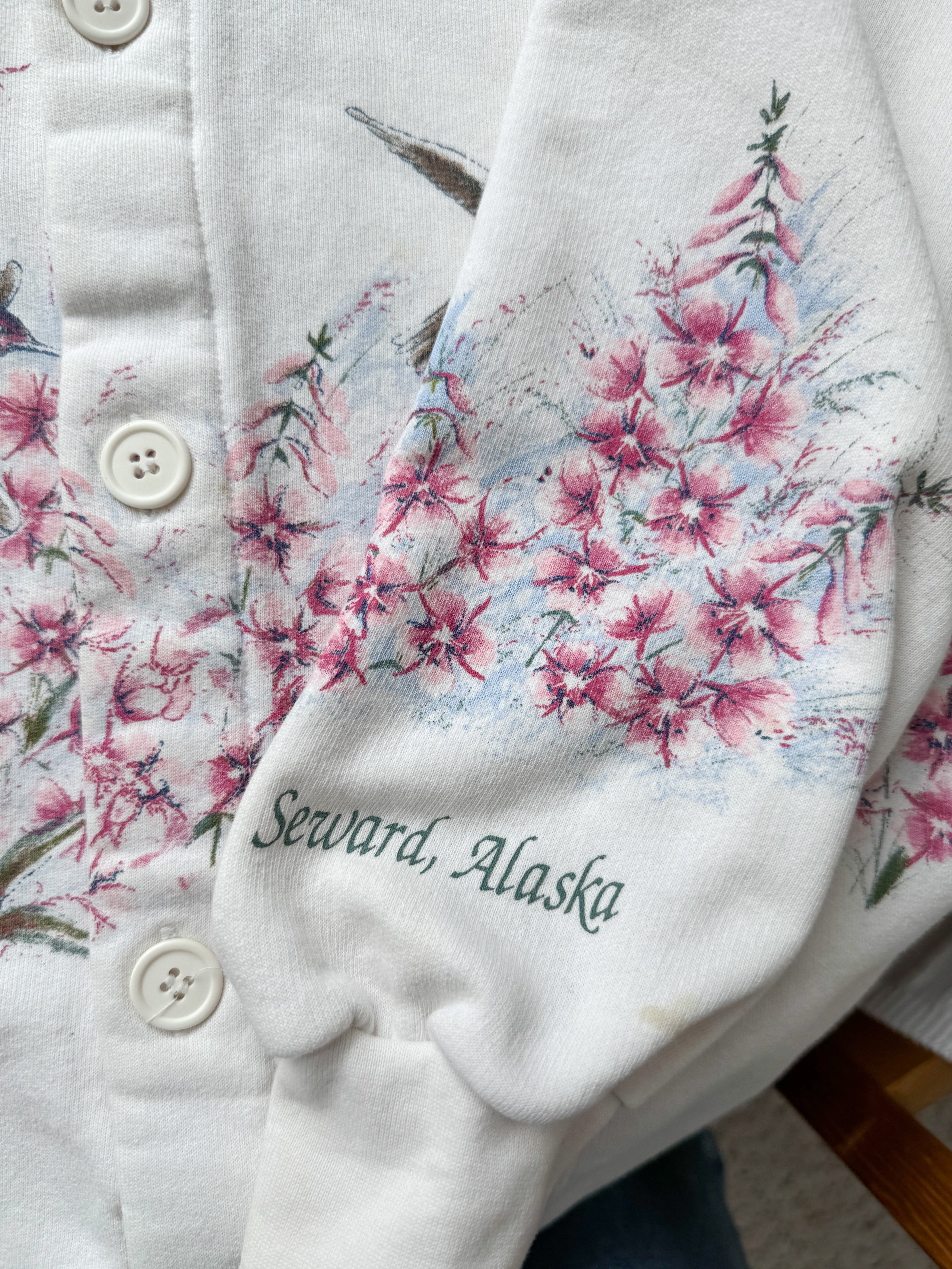 The Hummingbird Sweatshirt Cardigan (M)