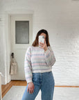 The Pastel Cropped Fair Isle Sweater (S)