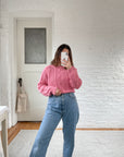 The Pink Cable Knit Sweater (M)